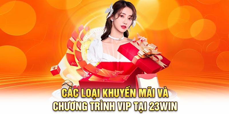 Các loại khuyến mãi và chương trình VIP tại 23Win